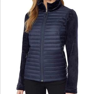 NWT 32 Degrees Heat Mixed Media Plush Jacket Small